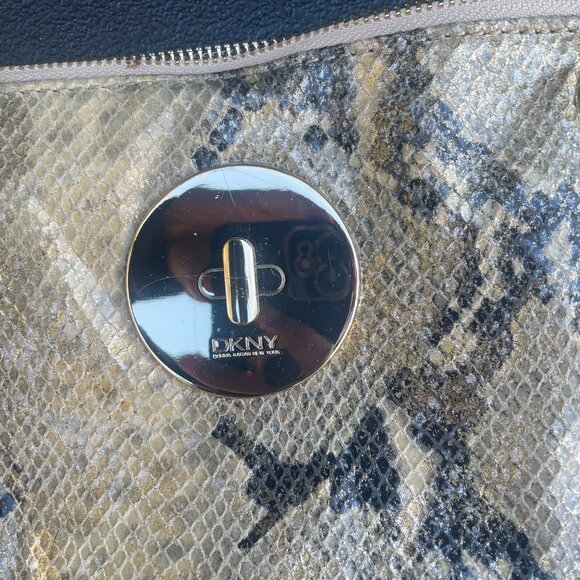 DKNY Snake Print Handbag - Picture 2 of 5